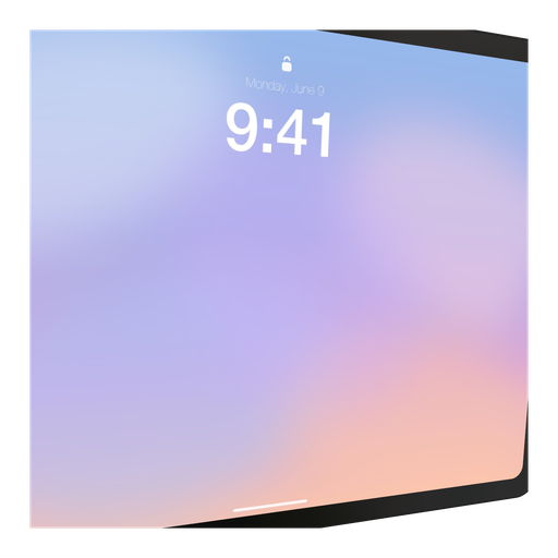 3D iPad Pro mockup rendered in OpenMock